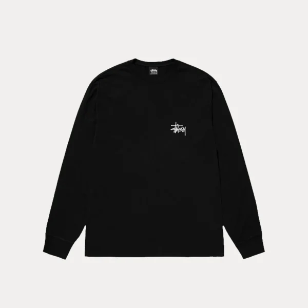 Basic Stussy Black Long Sleeve Shirt