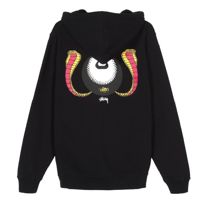 Stussy 8 Ball Cobra Black Hoodie Back