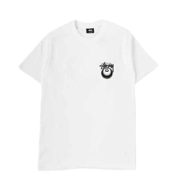 Stussy 8 Ball Cobra White Shirt