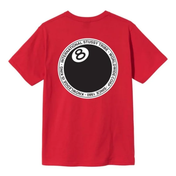 Stussy 8 Ball Dot Red T-Shirt