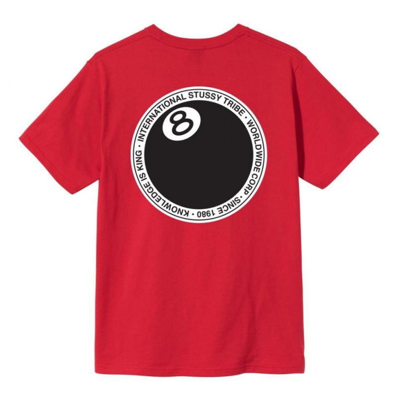 Stussy 8 Ball Dot Red T-Shirt