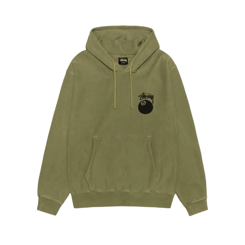 Stussy 8 Ball Olive Pullover Hoodie