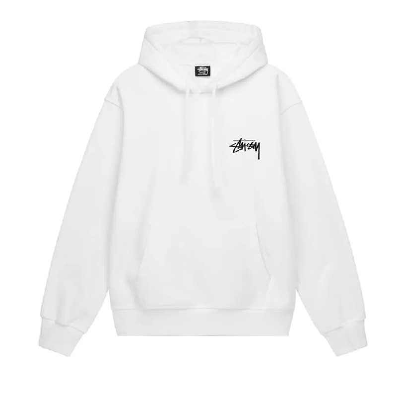 Stussy 8 Ball White Fade Hoodie