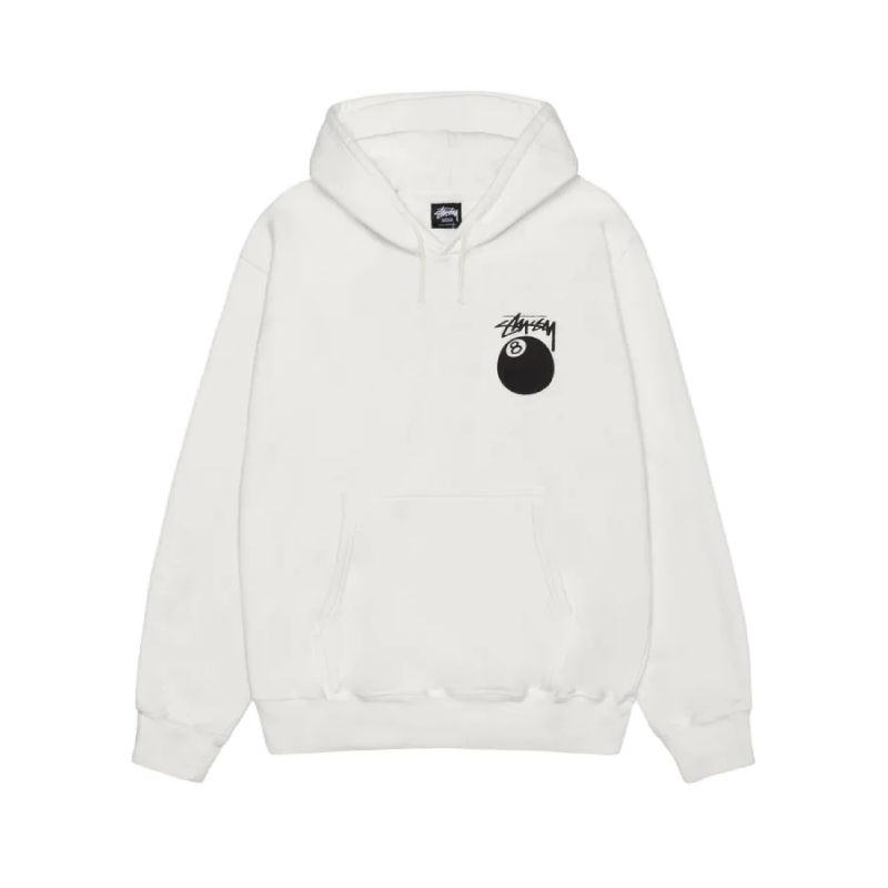 Stussy 8 Ball White Pullover Hoodie