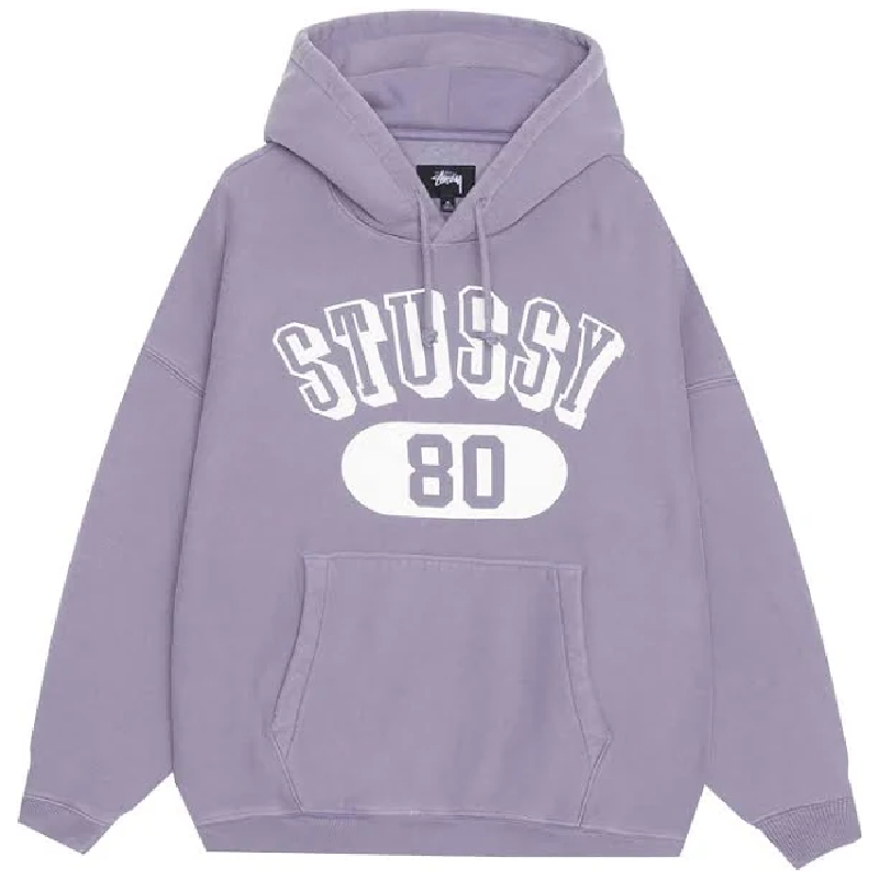 Stussy 80 Ash Purple Hoodie