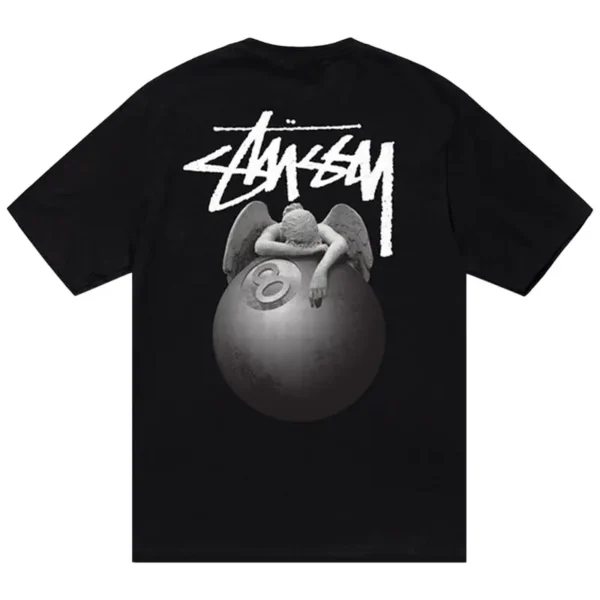 Stussy Angle Black Shirt Back