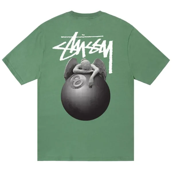 Stussy Angle Green Shirt Back