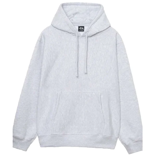 Stussy Back Hood Emroidered Ash Heather Hoodie