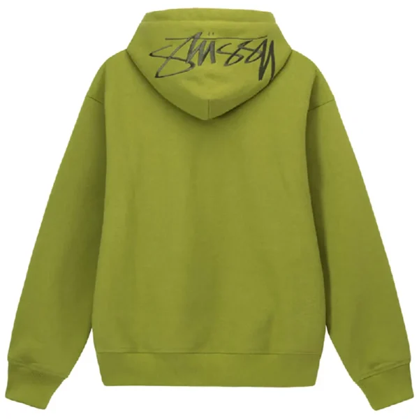 a green sweatshirt with black text on it