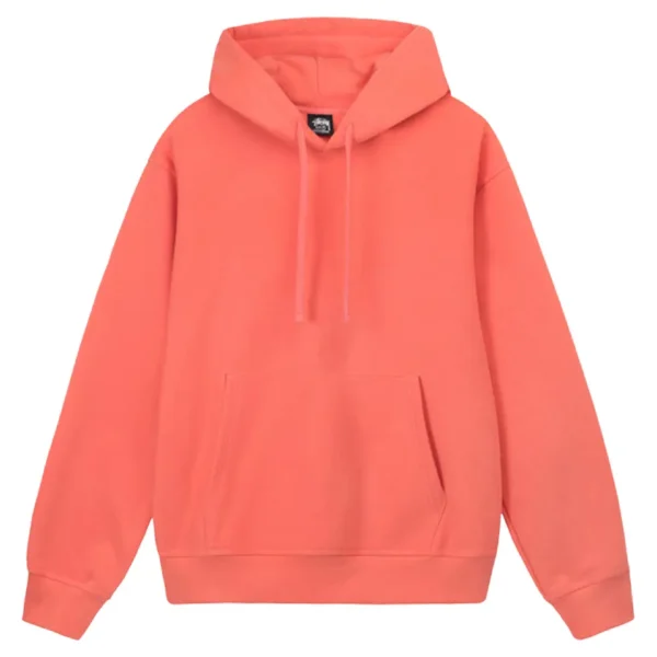 Stussy Back Hood Emroidered Red Hoodie