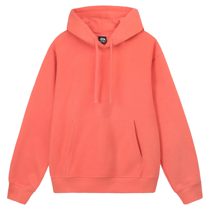 Stussy Back Hood Emroidered Red Hoodie
