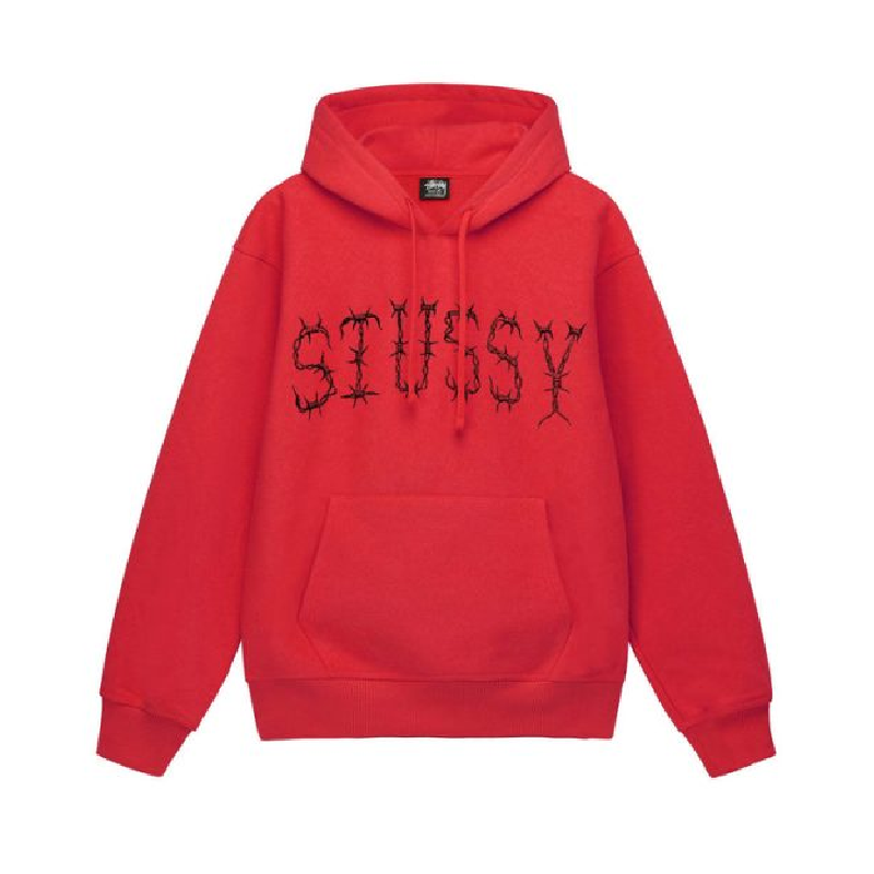 Stussy Barb Red Hoodie