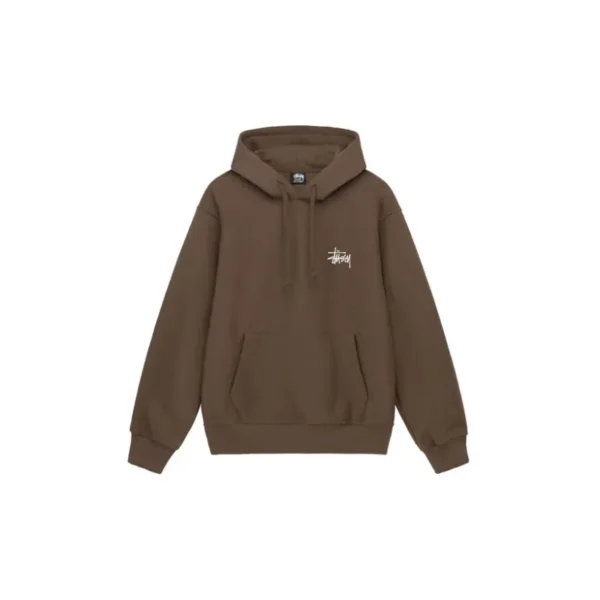 Stussy Basic Brown Pullover Hoodie