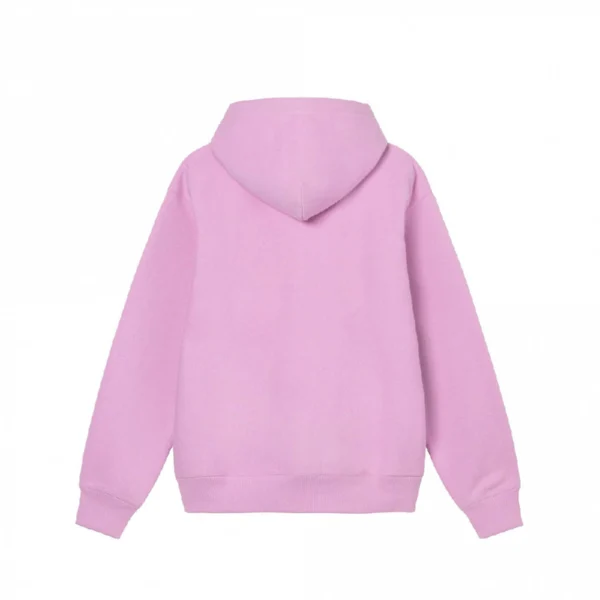 Stussy Basic Embroidered Pink Hoodie-back