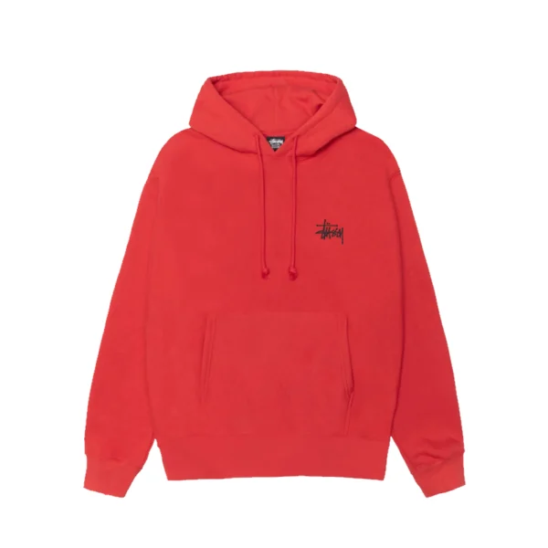 Stussy Basic Red Pullover Hoodie