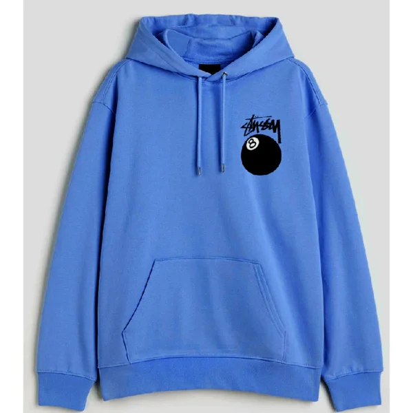 Stussy Basic Royal Blue 8 Ball Hoodie