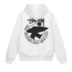Stussy Beach Roots White Hoodie-back