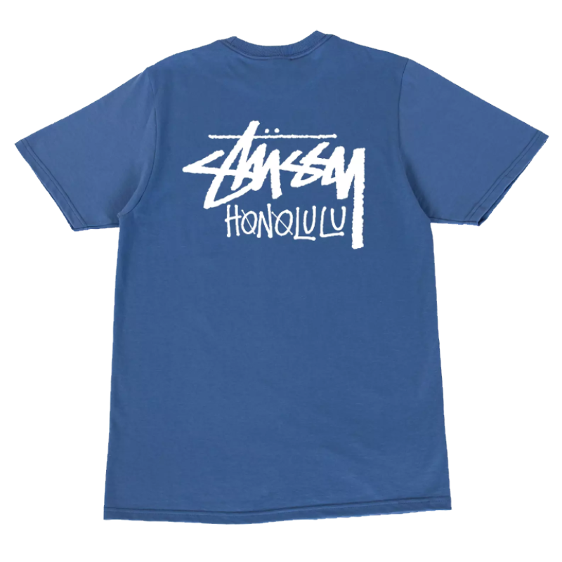 Stussy Honolulu Blue T Shirt-back