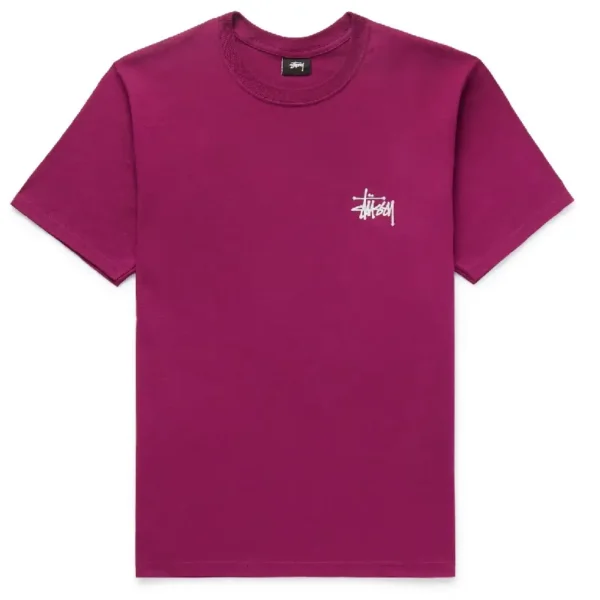 Stussy Carp Stock Purple Shirt