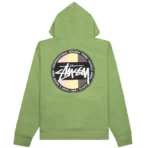 Stussy Classic Dot Moss Hoodie-back