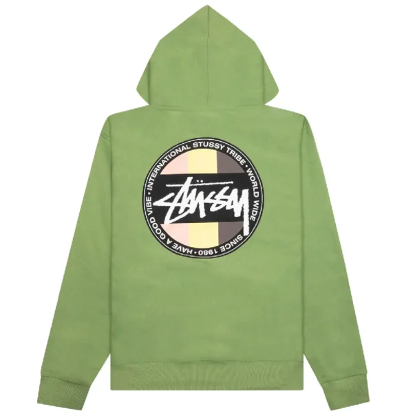 Stussy Classic Dot Moss Hoodie-back