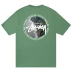 Stussy Costline Green T-Shirt Back