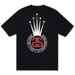 Stussy Crown Link Black T-Shirt Back