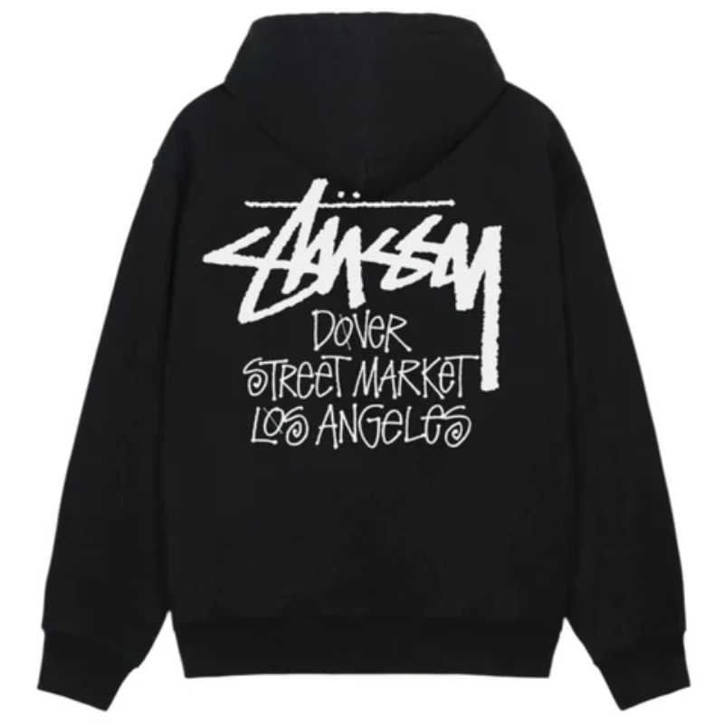 Stussy DSM Los Angeles Black Hoodie-back