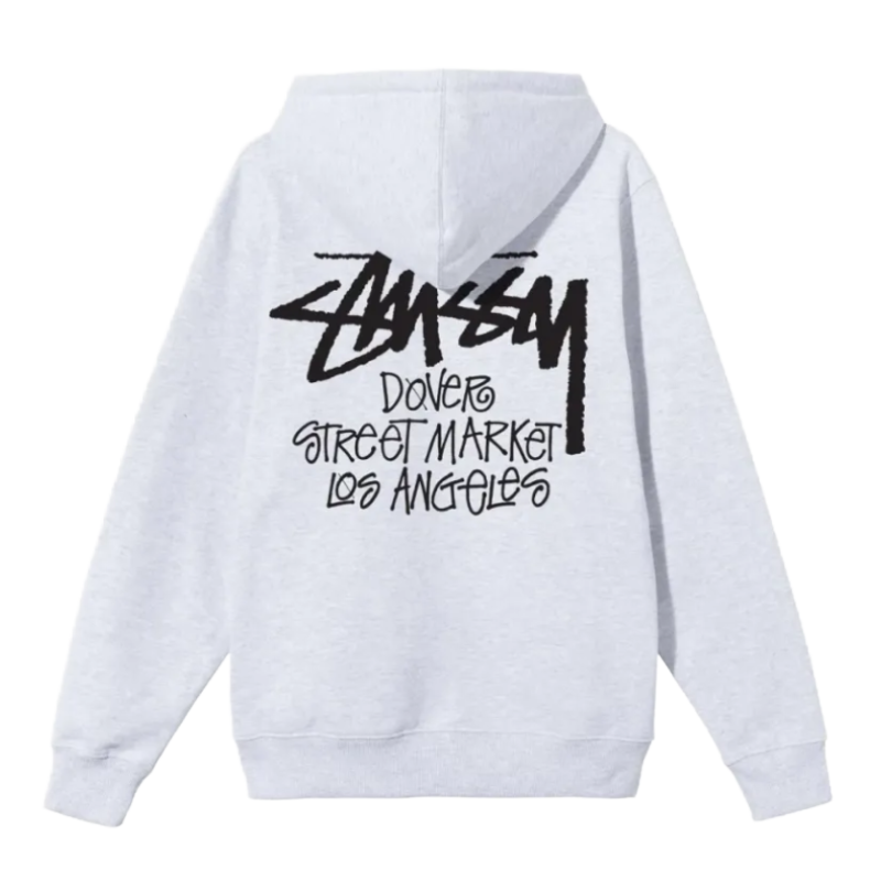 Stussy DSM Los Angeles Grey Hoodie-back