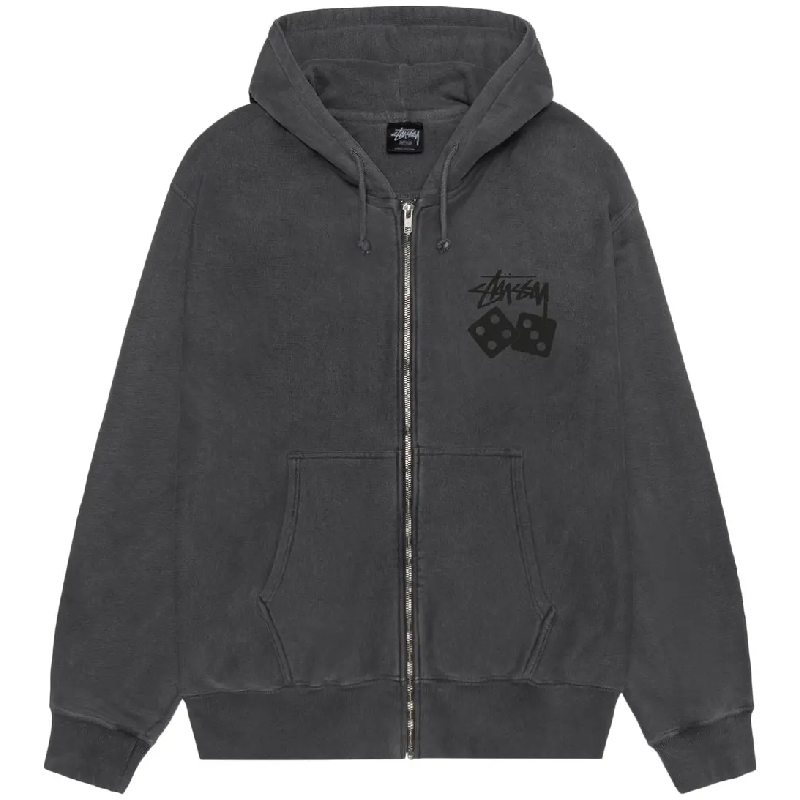 Stussy Dice Black Zip Up Hoodie
