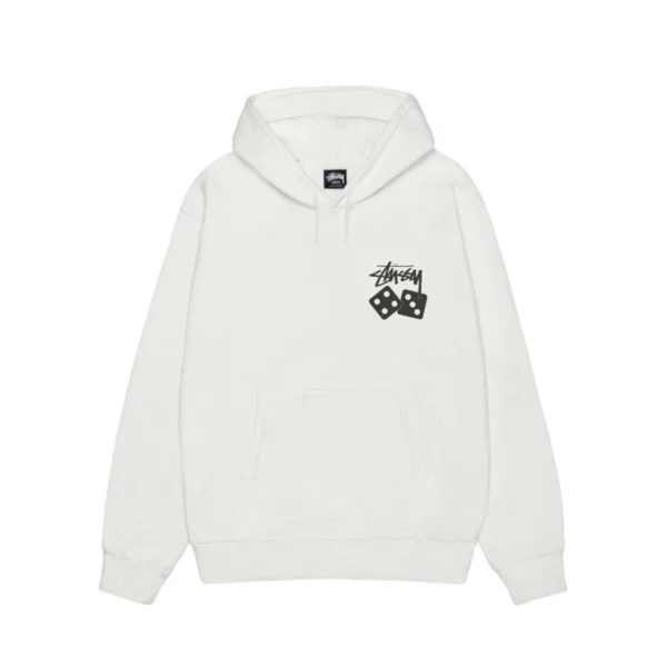 Stussy Dice White Pullover Hoodie