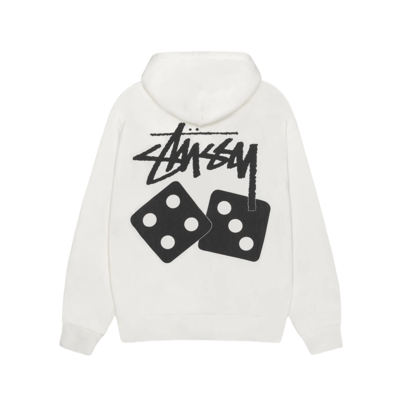 Stussy Dice White Pullover Hoodie-back