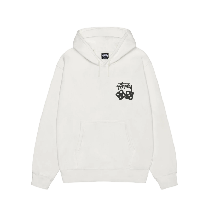 Stussy Dice White Pullover Hoodie