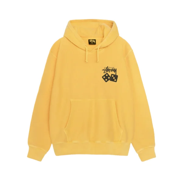 Stussy Dice Yellow Pullover Hoodie