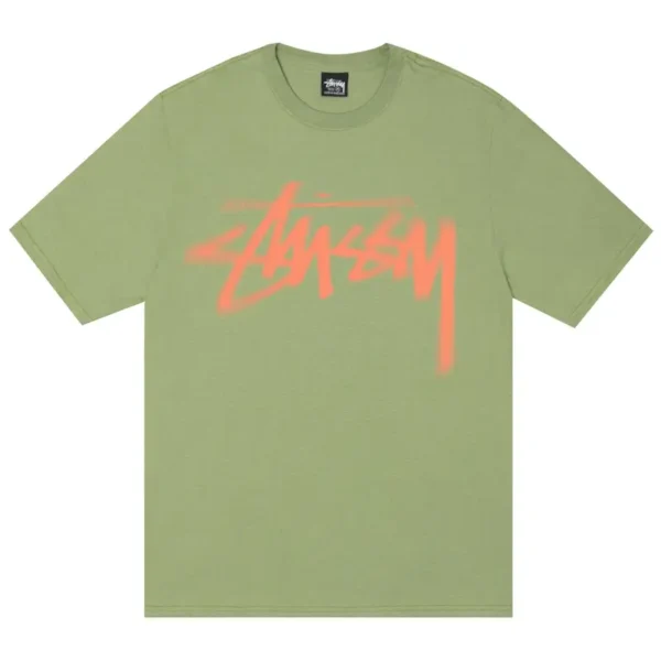 Stussy Dizzy Stock Green T-Shirt