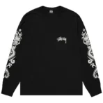 Stussy Dragon Black Long Sleeve Shirt