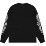 Stussy Dragon Black Long Sleeve Shirt Back