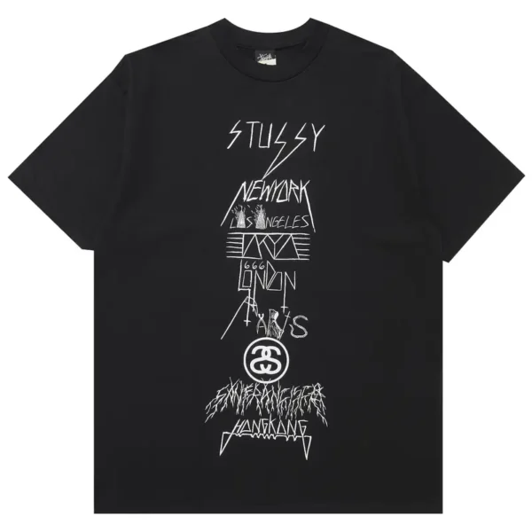 Stussy Evil World Tour Black T-Shirt