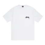 Stussy Fade 8 Ball White Tee