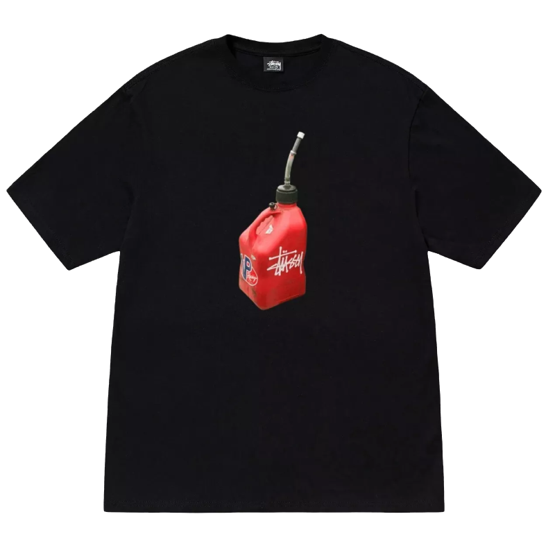 Stussy Fueled Racing Gas Black T Shirt