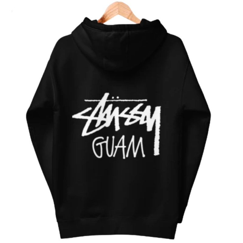 Stussy Guam Black Hoodie-back