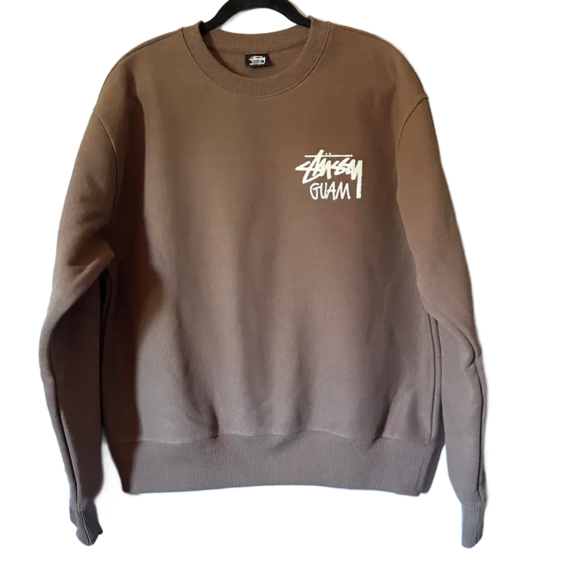 Stussy Guam Brown Crewneck Sweatshirt