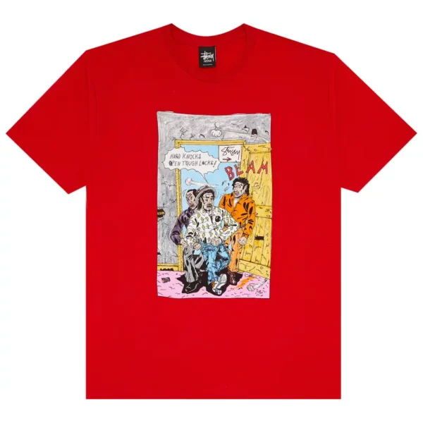 Stussy Hard Knocks Red T-Shirt
