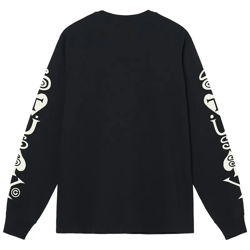 Stussy Heart Spades Black Longsleeve Shirt Back