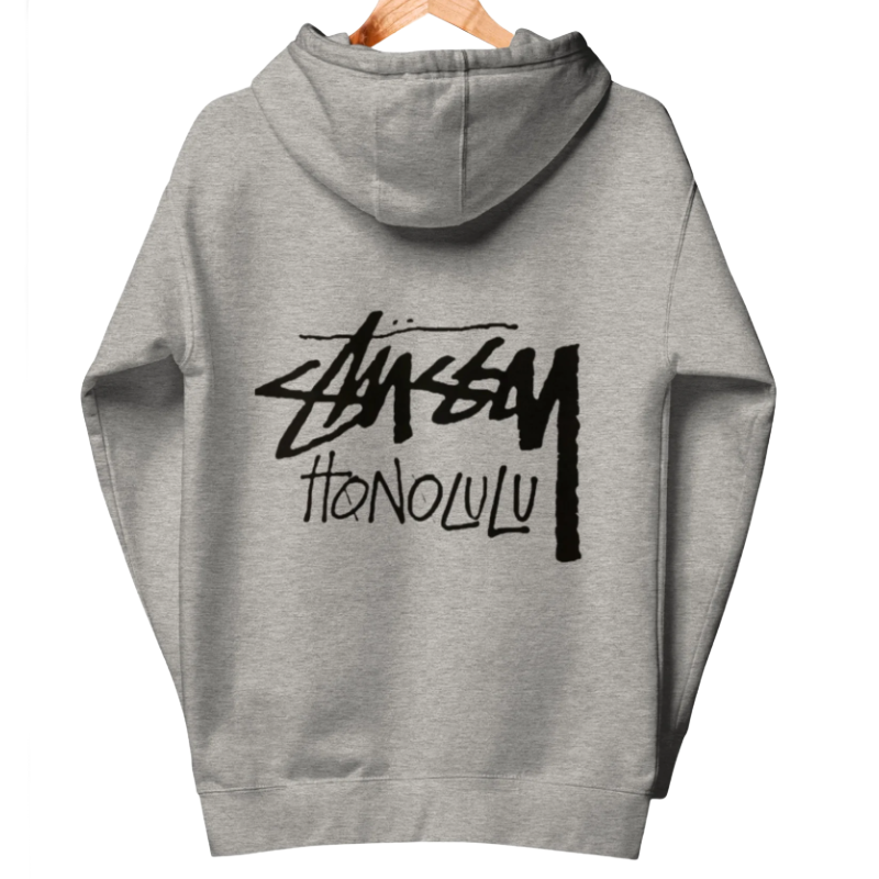 Stussy Honolulu Grey Hoodie