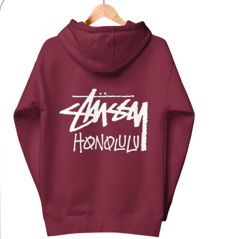 Stussy Honolulu Red Hoodie