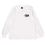 Stussy Honolulu White Long Sleeve Shirt