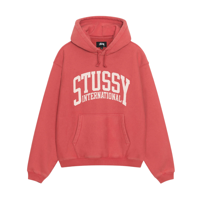 Stussy International washed Red Hoodie Stussy International washed Red Hoodie