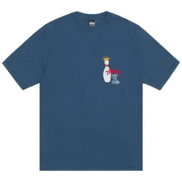 Stussy Kingpin Navy T-Shirt