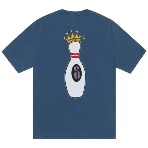 Stussy Kingpin Navy T-Shirt Back